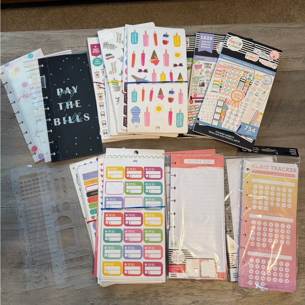 Happy Planner Stickers and Accessories Bundle